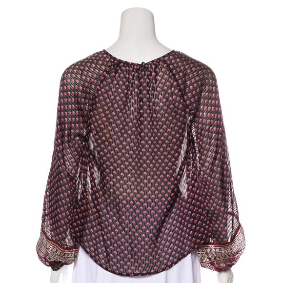 Doen Manzanita Silk Blouse Small - Picture 3 of 5